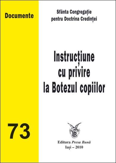 Instrucțiune cu privire la Botezul copiilor